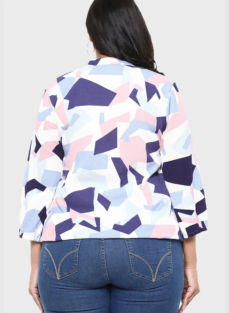 Instafab Plus Printed Tshirt