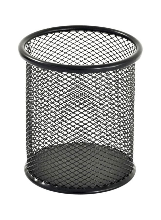 Black Metal Mesh Pen Holder - Image 1