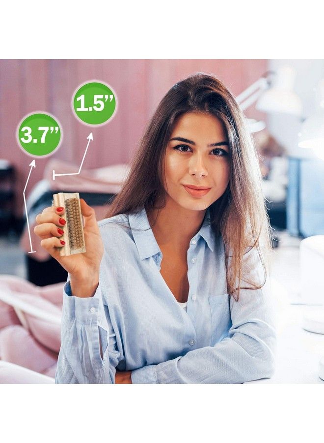 KONEX Nonslip Wooden Twosided Hand And Nail Brush With Tampico Fiber Bristle. Fingernail Brush With Beechwood Body And Plant Based Fibers - Image 4