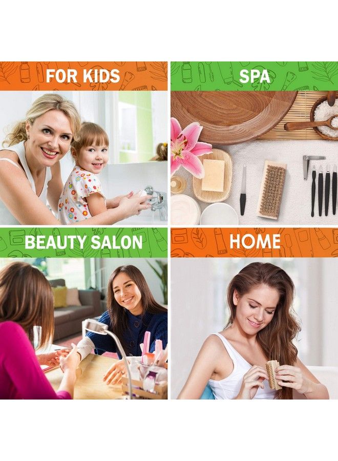 KONEX Nonslip Wooden Twosided Hand And Nail Brush With Tampico Fiber Bristle. Fingernail Brush With Beechwood Body And Plant Based Fibers - Image 5