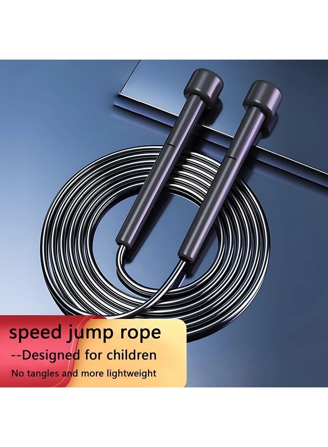 ShebSheb 2 Pack Jump Rope for Fitness, Speed Rope Skipping Rope for Men, Kids and Women, Jumping Rope for Workout, Tangle-Free PVC Long Jump Rope Set, Adjustable Exercise Jumping Rope for Adult  - Image 2