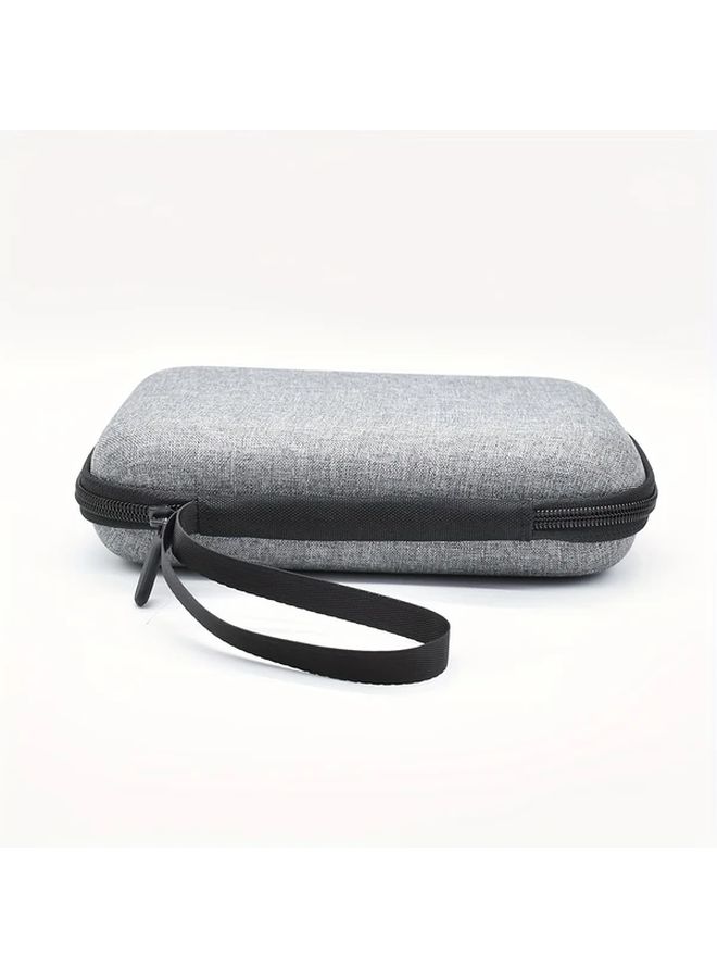 Grey Heavy Duty EVA Hard Shell Storage Case For Travel Gaming Console Protection With Organizer Compartments Secure Zipper Closure Reinforced Handle Travel And Gaming Setup Protection - Image 5