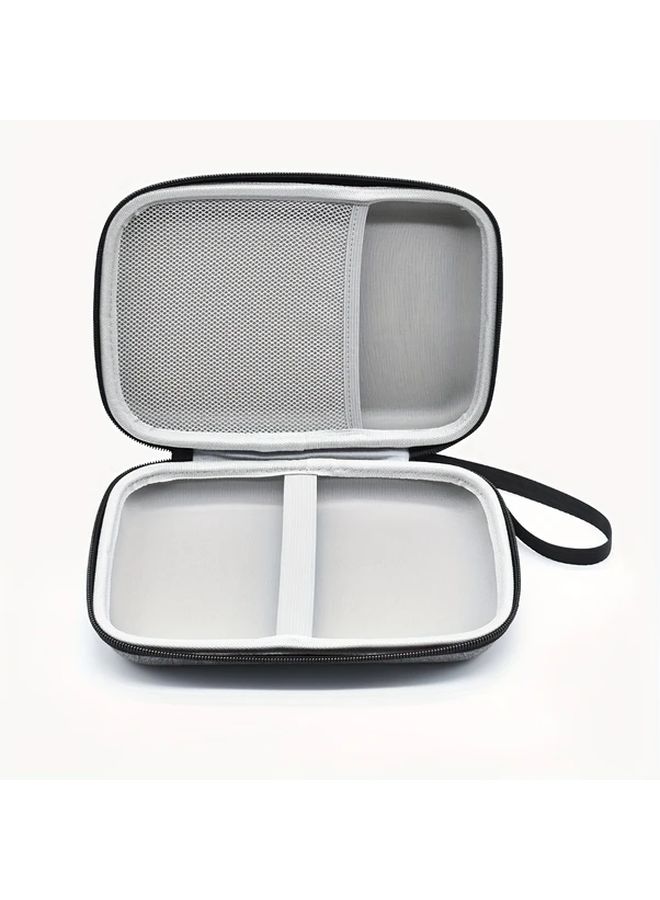 Grey Heavy Duty EVA Hard Shell Storage Case For Travel Gaming Console Protection With Organizer Compartments Secure Zipper Closure Reinforced Handle Travel And Gaming Setup Protection - Image 4