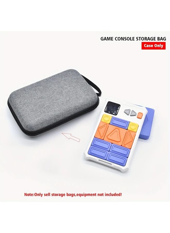 Grey Heavy Duty EVA Hard Shell Storage Case For Travel Gaming Console Protection With Organizer Compartments Secure Zipper Closure Reinforced Handle Travel And Gaming Setup Protection - Image 2