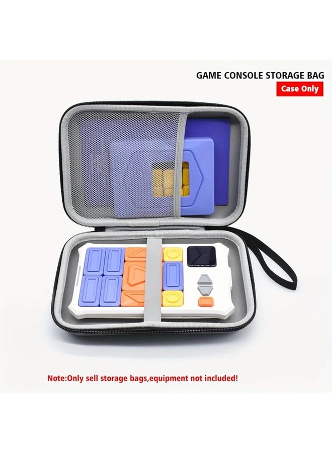 Grey Heavy Duty EVA Hard Shell Storage Case For Travel Gaming Console Protection With Organizer Compartments Secure Zipper Closure Reinforced Handle Travel And Gaming Setup Protection - Image 1