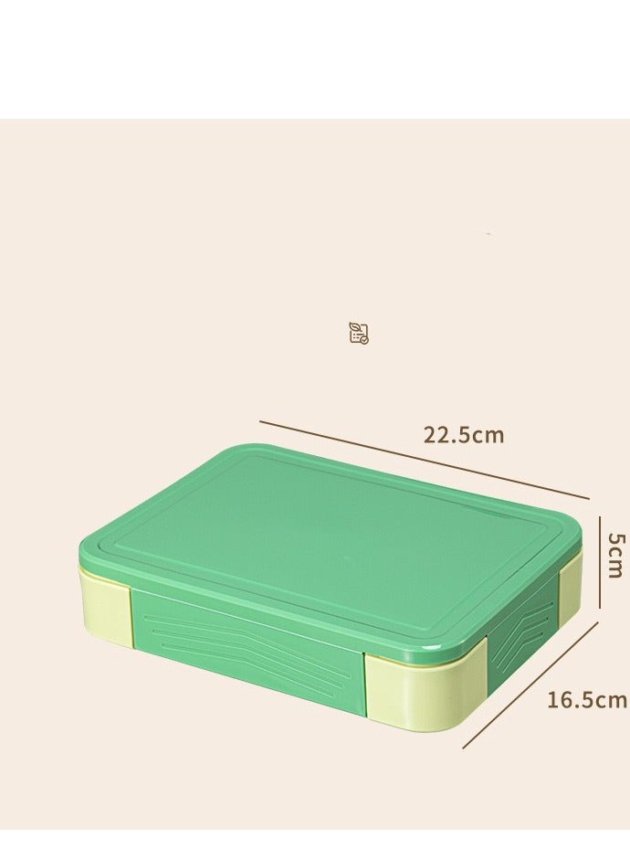 EAZZY Bento Box Kids Lunch Box - 1450ml Large Leakproof 6 Compartments Kids Lunchbox Toddler Bento Box with Utensils for School, Book-Style Reusable Lunch Snack Containers for Daycare - Image 4