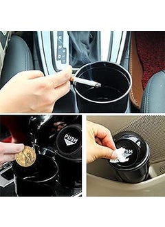 Carzillion Carzillion Plastic Car Interior Accessories MultiPurpose PressTop Dustbin Pack of 1 Multicolour  - Image 4