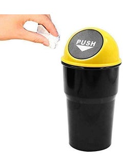 Carzillion Carzillion Plastic Car Interior Accessories MultiPurpose PressTop Dustbin Pack of 1 Multicolour  - Image 2