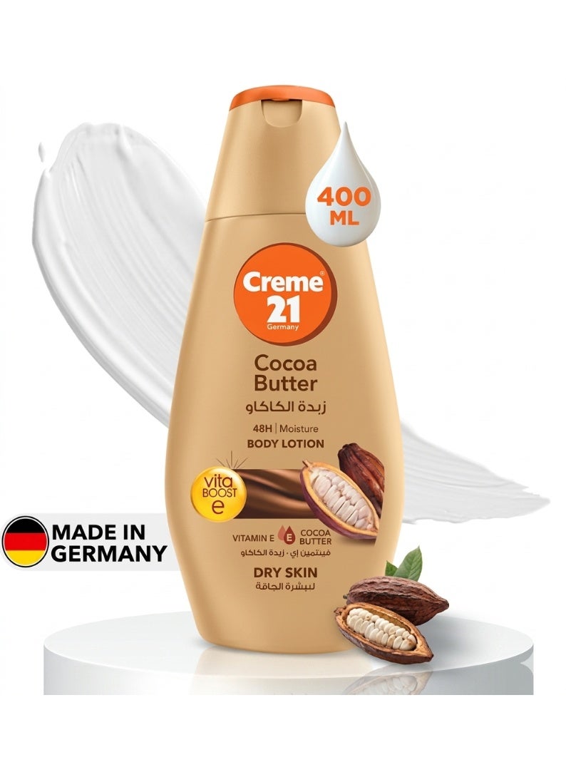 Creme21 Cocoa Butter Body Lotion With Vitamin E Protection 400ml
