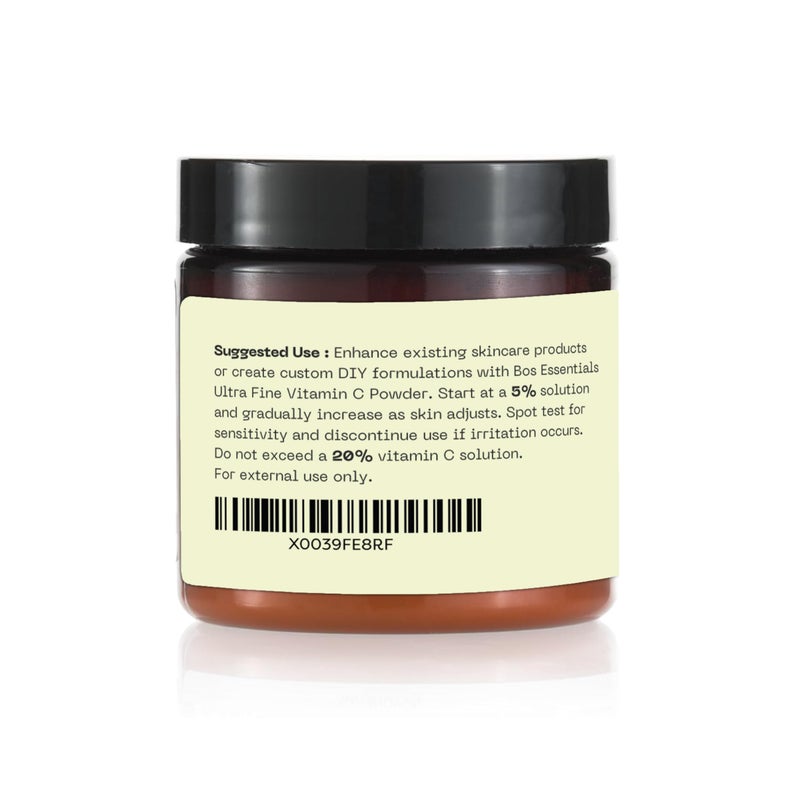 Bos Essentials Ultra Fine Vitamin C Powder, 100% Pure Ascorbic Acid, Non-GMO, Cosmetic-Grade, Dissolves Instantly for DIY Serums, creams, and toners - Image 5