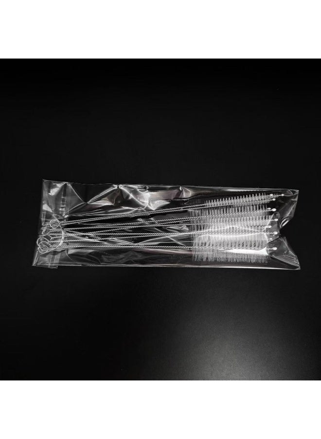 304 stainless steel nylon test tube brush 10 piece set 10 piece set straw brush cup brush pipe cleaning brush nylon brush - Image 5