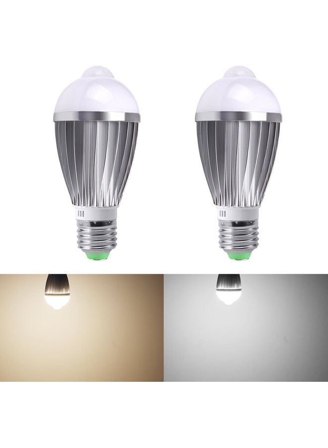 A C 85-265 V 7 W LEDs Light Bulb with PIR Motion Sensor Silver 11.5 x 6.3 x 6.3centimeter  - Image 2