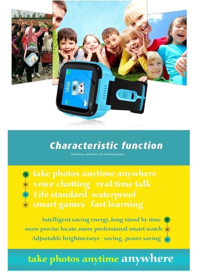 Generic - Z4 Smart Watch with HD Touchscreen, Camera, Two-Way Calling, , 400mAh Battery, Stylish Design BLUE - Image 1