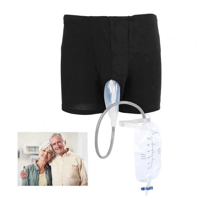 cheekyglo Condom Catheters For Men, Urine Bag Wearable Incontinence Pants for Men Holder for Elder - Image 1