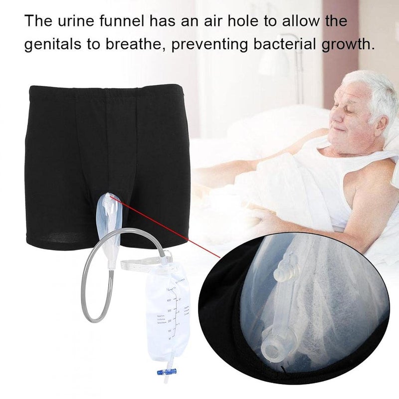 cheekyglo Condom Catheters For Men, Urine Bag Wearable Incontinence Pants for Men Holder for Elder - Image 3