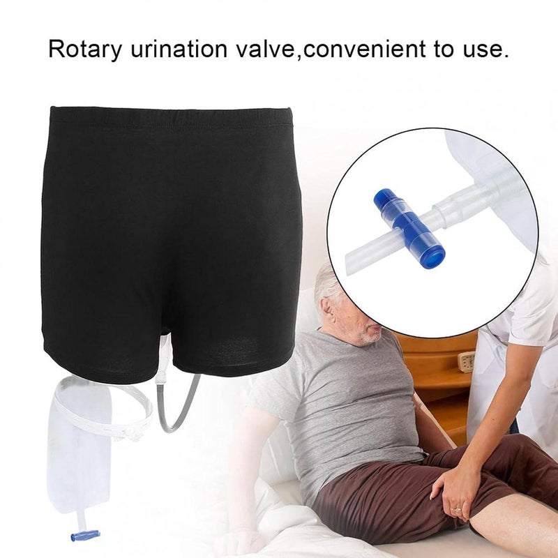 cheekyglo Condom Catheters For Men, Urine Bag Wearable Incontinence Pants for Men Holder for Elder - Image 4