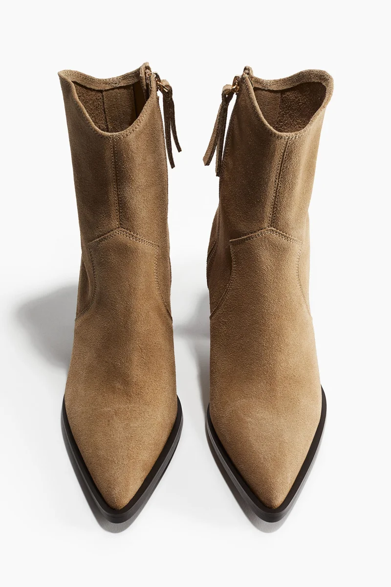 H&M Leather Cowboy Boots