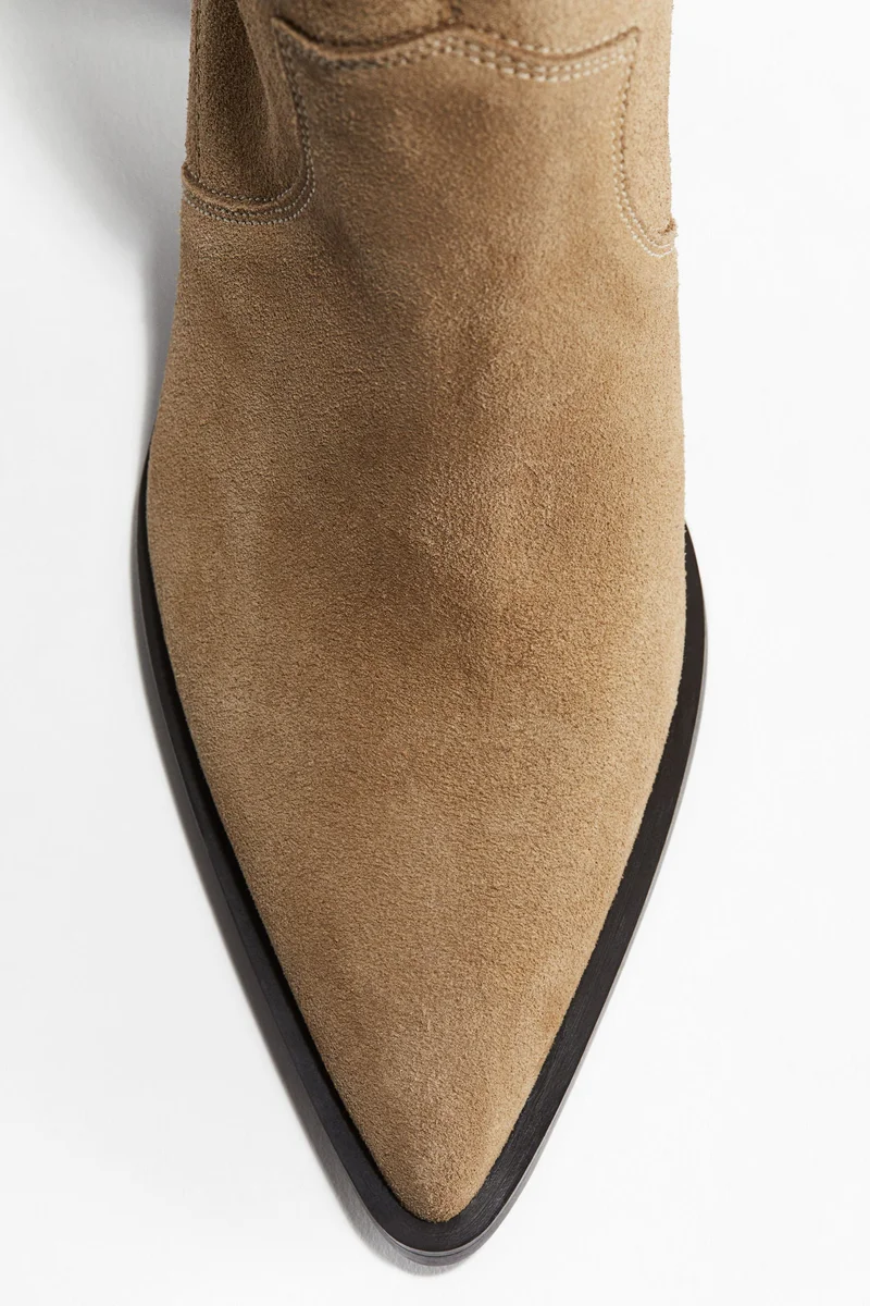 H&M Leather Cowboy Boots