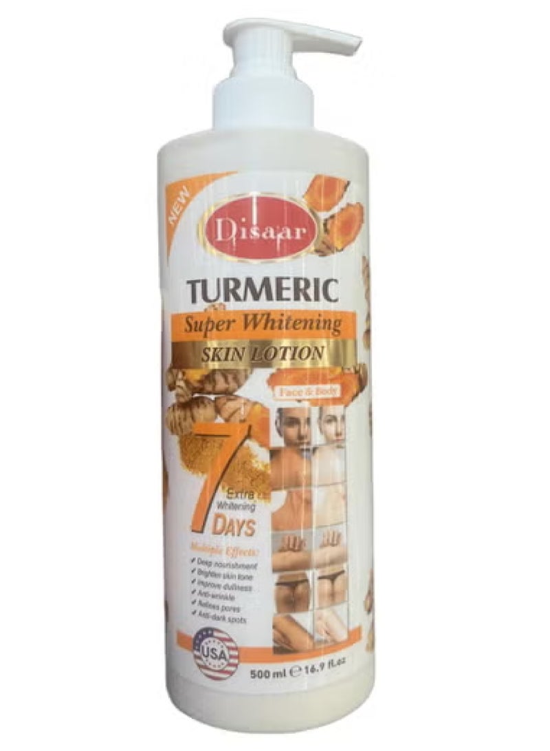 Disaar Turmeric Super Whitening Skin Lotion Face And Body 500 ml