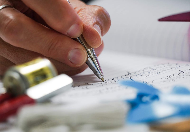 Cross Calais Refillable Ballpoint Pen Presented in a Luxury Gift Box - Medium Point, Black Ink, Polished Chrome - Image 5