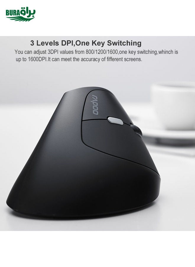 Rapoo MV20 Ergonomic Wireless Silent Vertical Mouse(Silent Version)