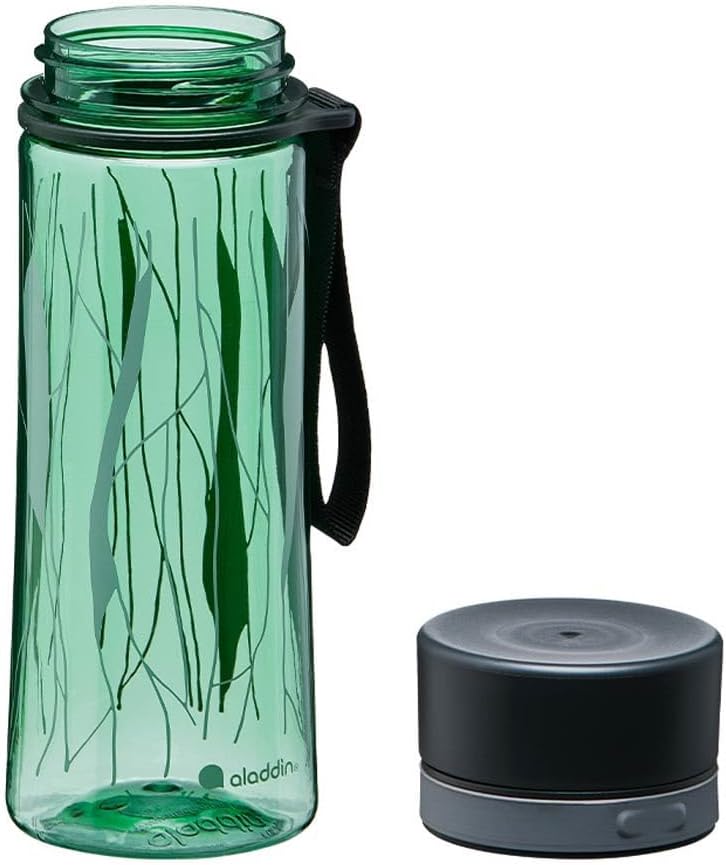 Aladdin Aveo Water Bottle 0.35L Basil Green Leaf Print - Image 4