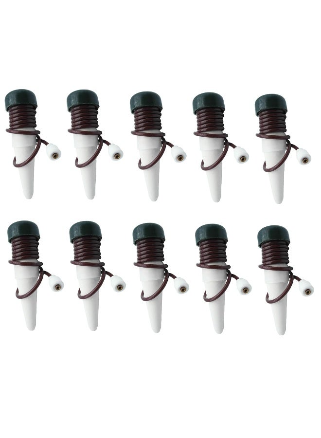 INNOLIFE (10-Pack) Automatic Plant Watering System Devices, Slow Release Ceramic Material Feeder for Vacation Plant Self Watering Kit for Outdoor & Indoor Use - Image 1
