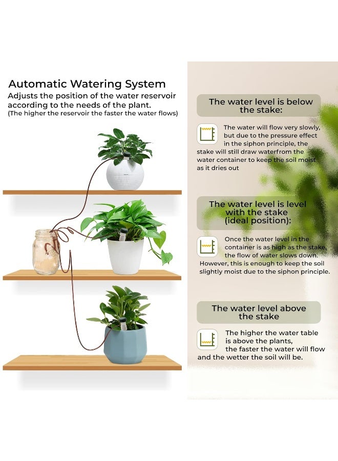 INNOLIFE (10-Pack) Automatic Plant Watering System Devices, Slow Release Ceramic Material Feeder for Vacation Plant Self Watering Kit for Outdoor & Indoor Use - Image 4