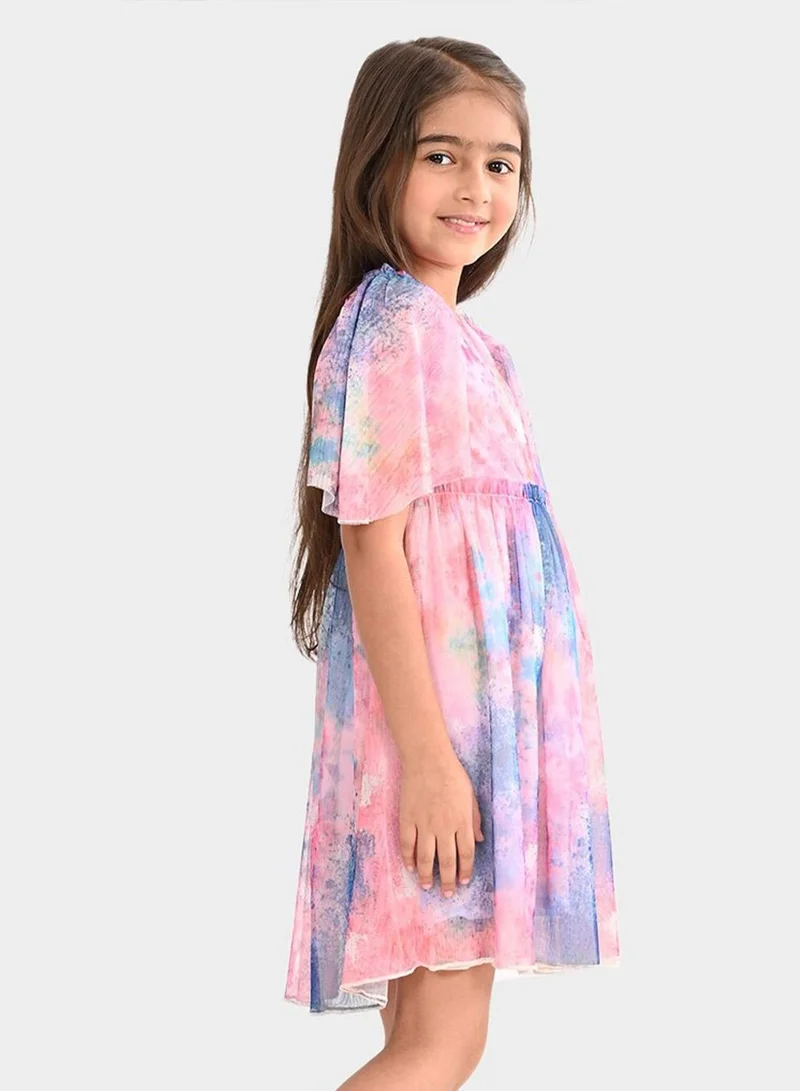 Bonkids Tie Dye Chiffon Dress