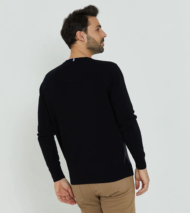 BEVERLY HILLS POLO CLUB Good Ole Fashion Argyle V-Neck Sweater