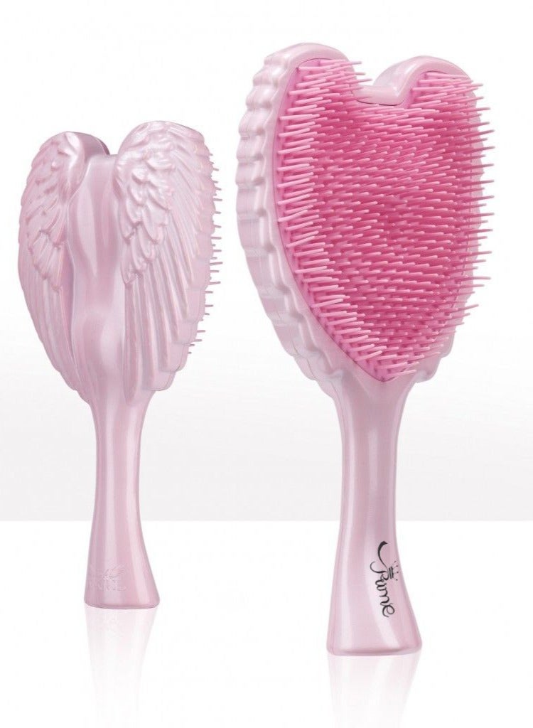 Prime Prime Wet Tangle Detangler Hairbrush comb for women-Gloss Pink Bristles - Image 2