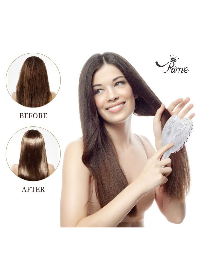 مشط فرشاة شعر برايم ويت تانجل لفك تشابك الشعر للنساء - شعيرات وردية لامعة - Image 5