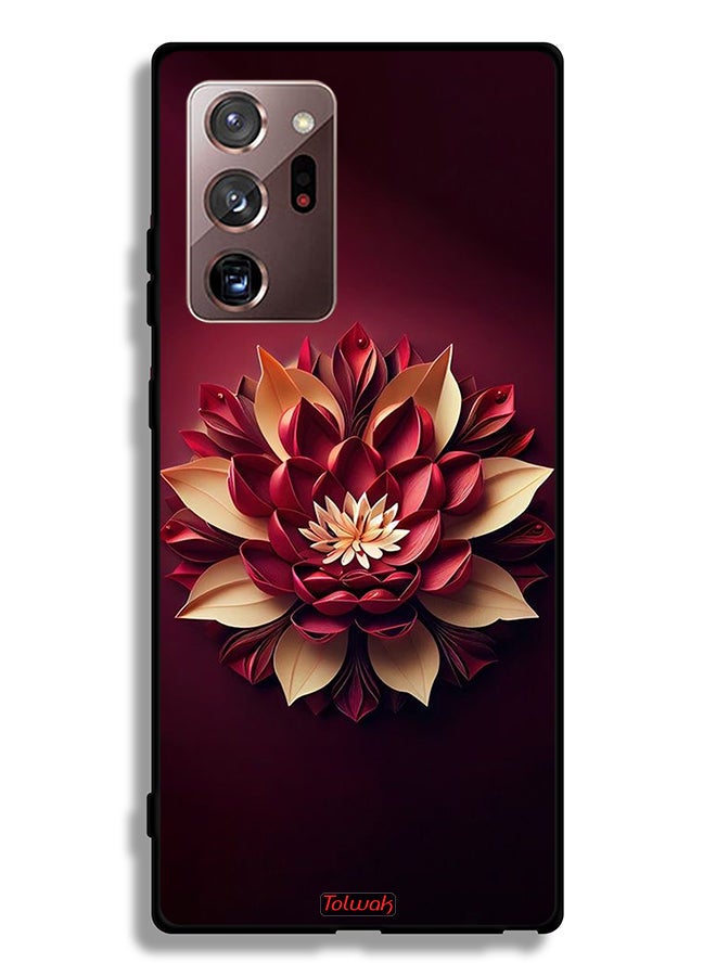 Tolwak Samsung Galaxy Note 20 Ultra 5G Protective Case Cover Flower Abstract Design - Image 2