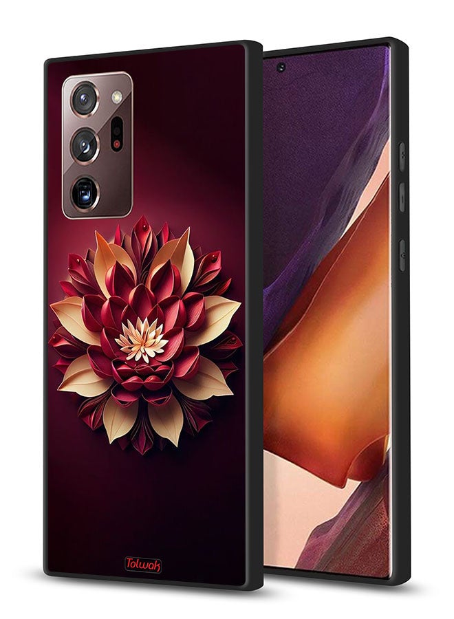 Tolwak Samsung Galaxy Note 20 Ultra 5G Protective Case Cover Flower Abstract Design - Image 1