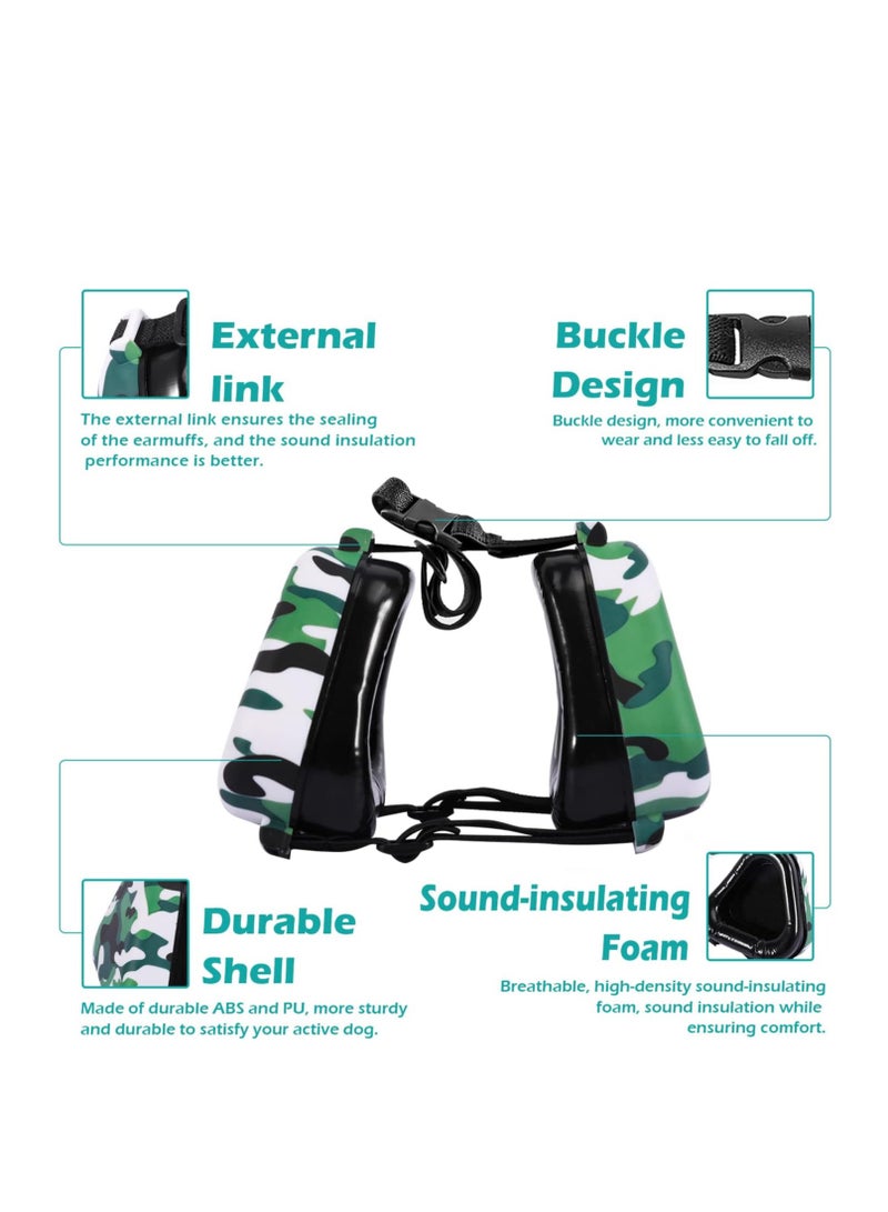 Zikra Hearing Protection for Dog Dog Ear for Noise Protection Reduction for Medium and Large Dog Hearing Protector for Thunder Fireworks Helicopters Celebrations Camouflage - Image 5