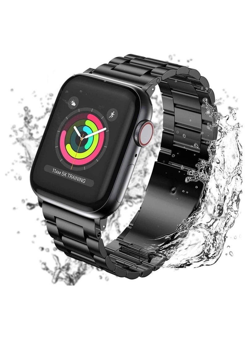 Stainless Steel Strap Metal Bracelet for Apple Watch Series 6/5/4/3/2/SE - 44/42mm - Image 1