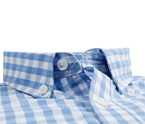 Double Pump Mens Button Down Shirts Cotton Long Sleeve Shirts Regular Fit (SL08A,XXL) - Image 2