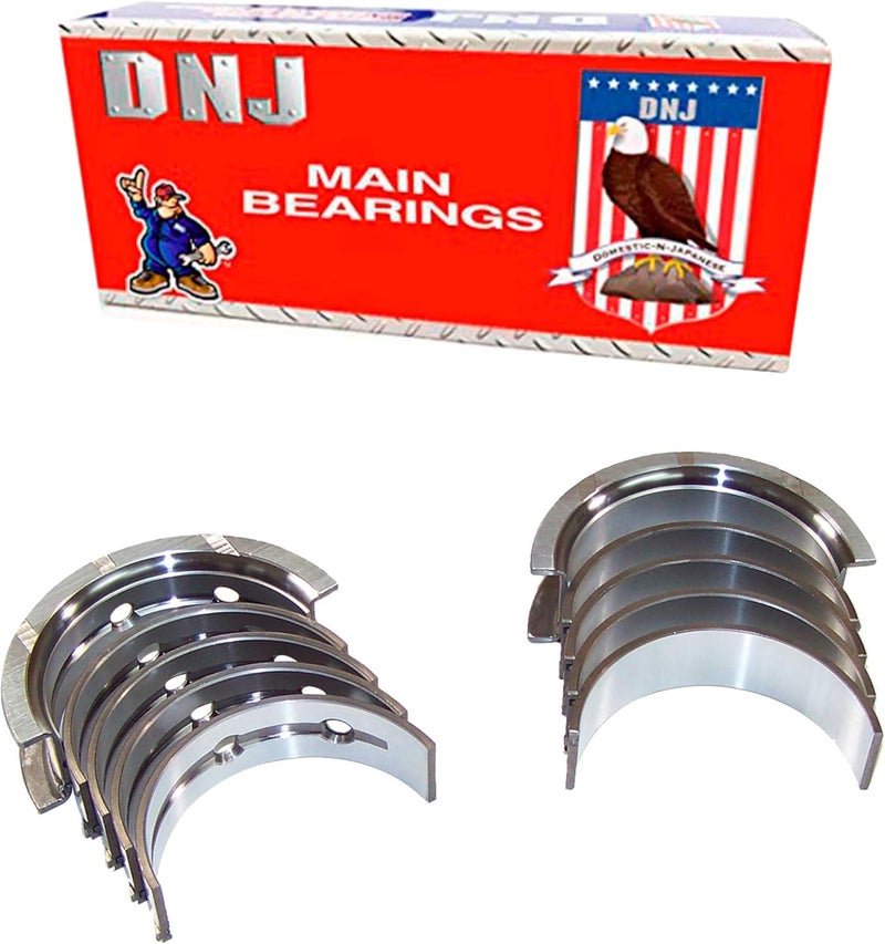 DNJ MB3165.20 Main Bearings Set Oversize .020 in. (.50mm) For 97-17 Chevrolet, GMC, Isuzu 4.8L-6.2L V8 OHV Naturally Aspirated -,L96,L99,L76,L20,L92,LMF,LC9,LMG,LFA,LH8,LS4,LH6,L59,L33,L94,LM4 - Image 1