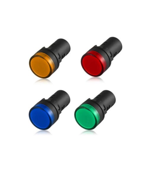 LED Pilot Panel Indicator Lamp | LED Voltage Indication Panel Light | Warning Light (RED+GREEN+BLUE+YELLOW)