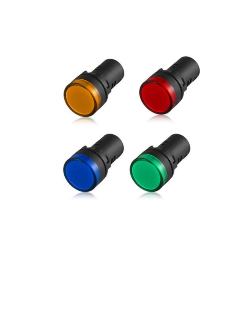 Generic - LED Pilot Panel Indicator Lamp | LED Voltage Indication Panel Light | Warning Light (RED+GREEN+BLUE+YELLOW) - Image 1