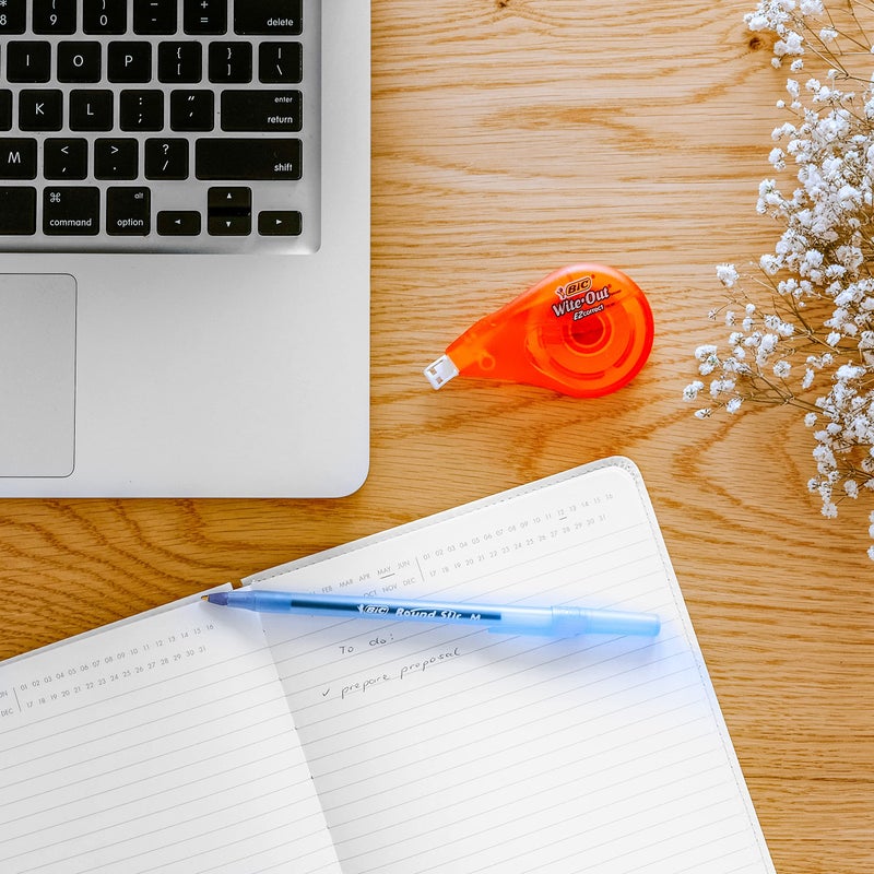 BIC Round Stic Xtra Life Ballpoint Pens, Medium Point (1.0mm), Blue, Flexible Round Barrel For Writing Comfort, 60-Count - Image 5