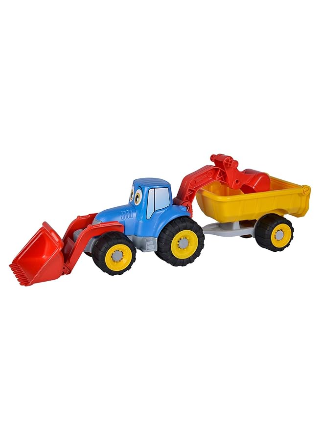 Simba Androni Giocattoli Happy Trucks Excavator With Trailer Multicolor 107134505 - Image 1