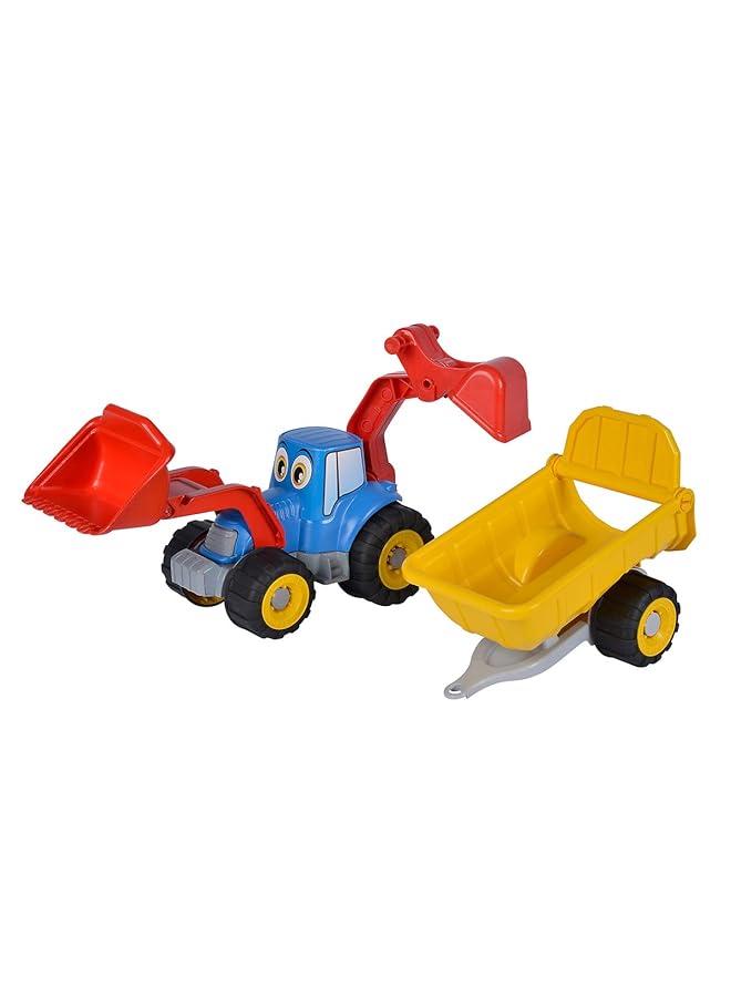 Simba Androni Giocattoli Happy Trucks Excavator With Trailer Multicolor 107134505 - Image 2