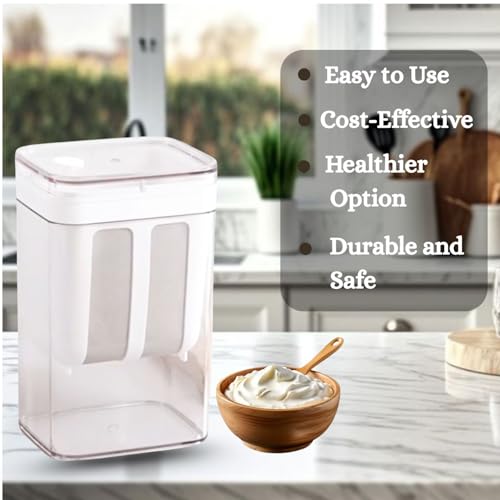 Zentora™ 1100ml Hung Curd Strainer Box | Greek Yogurt & Curd Maker | Multifunctional Dairy Strainer for Home Use - Image 4