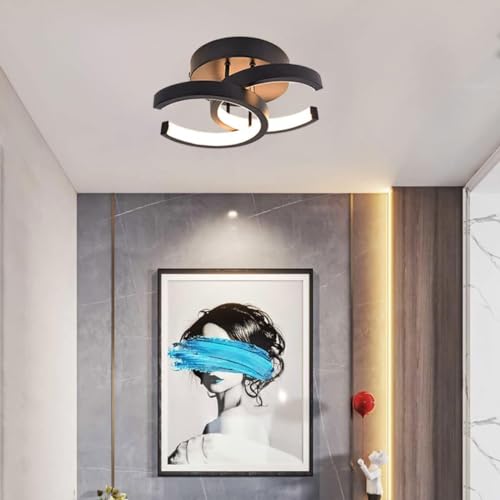 RJ 22W Half Round Modern Ceiling Light for Bedroom, Living Room, Kitchen, Hallway & Balcony | Stylish LED Decorative Ceiling Lamp | Cool White, Warm White & Natural White | Energy Saving Light - Image 3