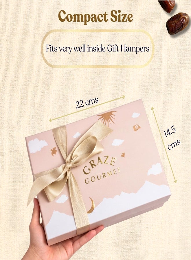 OH CHA - Graze Gourmet Stuffed Medjool Dates Gift Box, 12pcs | 3 Exotic Dry Fruits Dates - Mango Cashew,Almond Pistachio, Orange Candy | Premium Stuffed Khajoor Box for Festive Celebrations, Iftar, Eid, Weddings, Anniversaries & Corporate Gifting - Image 4