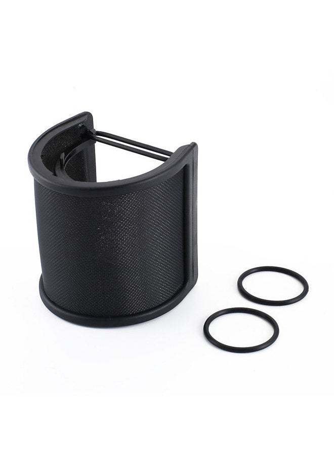 Generic Microphone Pop Filter Professional Metal Microphone Pop Filter Shield Blowout Preventer Net Capacitor Recording Windproof Microphone Anti Noise Net Cover  - Image 5