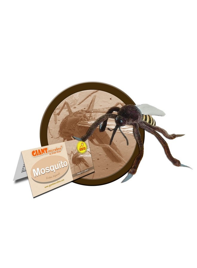 Giant Microbes GIANTmicrobes Mosquito Plush - Learn about this Blood Sucking Insect and the Diseases it Carries, Unique Educational Gift for Friends, Students, Travelers, Scientists, Educators and Bug Enthusiasts - Image 2