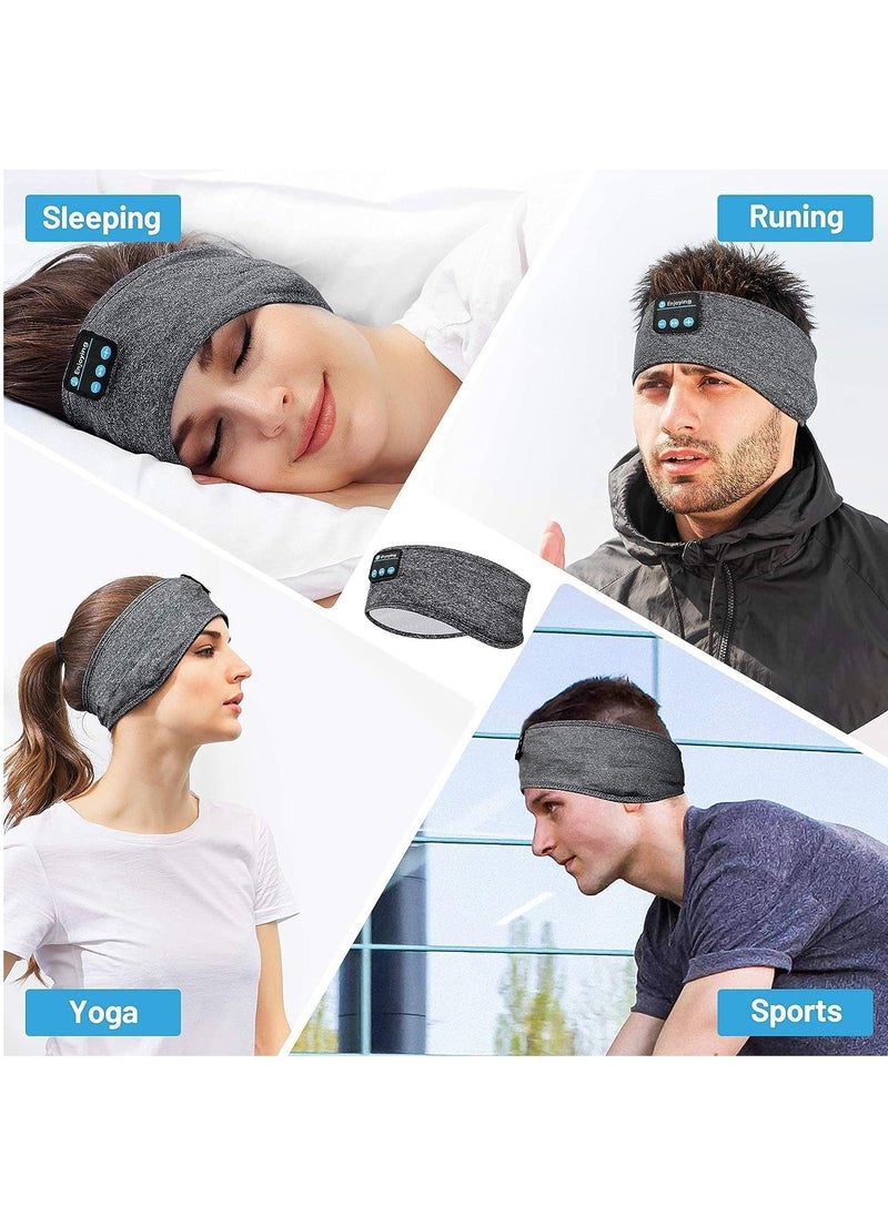 Generic - Sleep Headphones Wireless, Bluetooth Sports Headband Headphones with Ultra-Thin HD Stereo Speakers Perfect for Sleeping, Workout, Jogging, Yoga, Insomnia, Air Travel, Meditation, Grey - Image 1