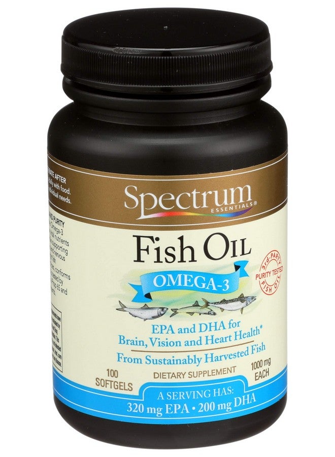 Spectrum Essentials Fish Oil 1000 Mg 100 Softgels  - Image 1